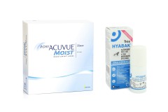 1-DAY Acuvue Moist (90 φακοί) + Hyabak 0.15% gtt. 10 ml