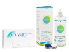 Acuvue 2 (6 φακοί) + Solunate Multi-Purpose 400 ml με θήκη