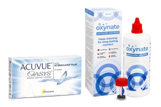 Acuvue Oasys (6 φακοί) + Oxynate Peroxide 380 ml με θήκη