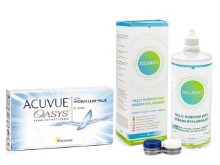 Acuvue Oasys (6 φακοί) + Solunate Multi-Purpose 400 ml