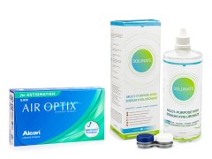 Air Optix for Astigmatism (3 φακοί) + Solunate Multi-Purpose 400 ml με θήκη