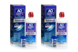 AOSEPT PLUS with Hydraglyde 2 x 360 ml με θήκες