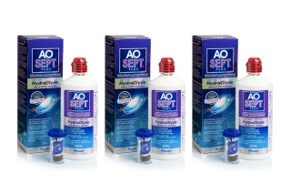 AOSEPT PLUS with Hydraglyde 3 x 360 ml με θήκες