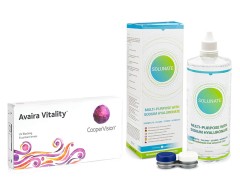 Avaira Vitality (6 φακοί) + Solunate Multi-Purpose 400 ml με θήκη