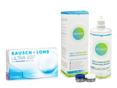 Bausch + Lomb ULTRA (6 φακοί) + Solunate Multi-Purpose 400 ml με θήκη