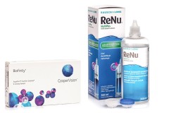 Biofinity (6 φακοί) + ReNu MultiPlus 360 ml με θήκη