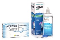 Acuvue Oasys (6 φακοί) + ReNu MultiPlus 360 ml με θήκη, οικονομικό πακέτο με έκπτωση
