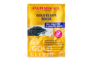 Dermacol Gold Elixir μάσκα προσώπου με χαβιάρι