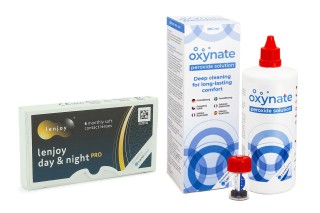 Lenjoy Day & Night PRO (6 φακοί) + Oxynate Peroxide 380 ml με θήκη