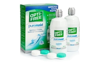 OPTI-FREE PureMoist 2 x 300 ml με θήκες