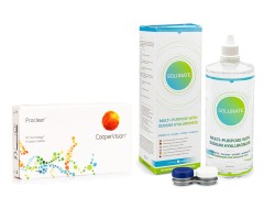 Proclear Compatibles Sphere (6 φακοί) + Solunate Multi-Purpose 400 ml με θήκη