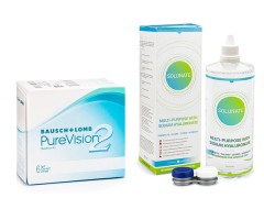 PureVision 2 (6 φακοί) + Solunate Multi-Purpose 400 ml με θήκη