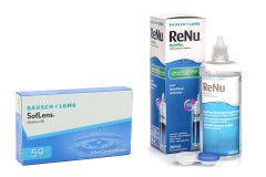 SofLens 59 (6 φακοί) + ReNu MultiPlus 360 ml με θήκη