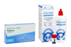 SofLens 59 (6 φακοί) + Oxynate Peroxide 380 ml με θήκη